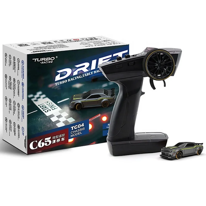 2024 Turbo Racing C65 1/76 Mini RC Drift Car RTR 2WD with Gyro