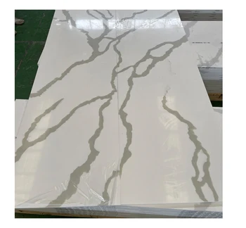 Mononte Modern Design Solid Surface Slabs Calacatta Acrylic Resin Artificial Stone for Table Top Vanity for Tables