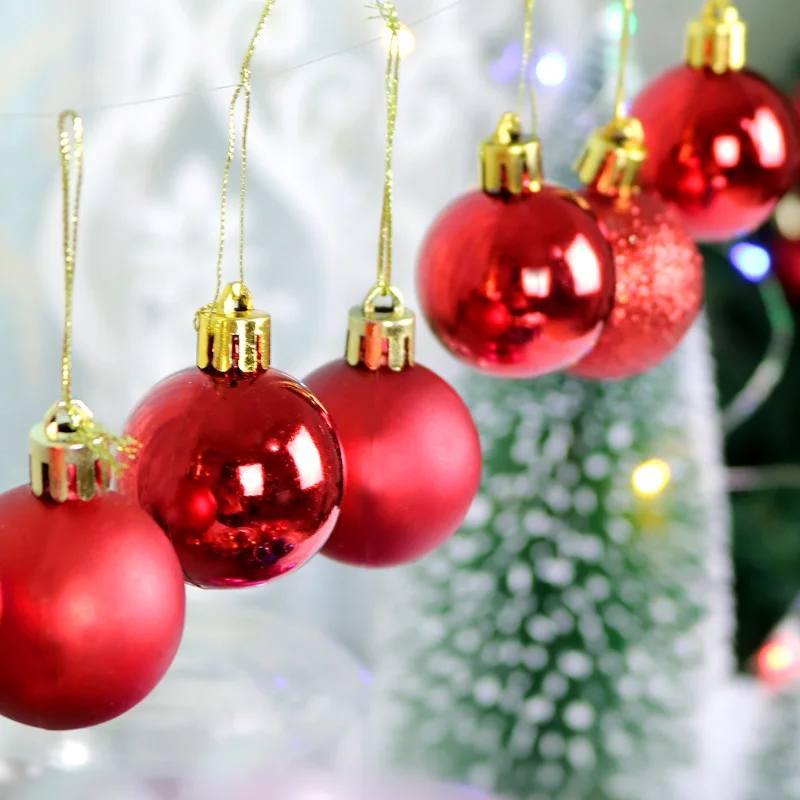 Wholesale New Style Christmas Plastic Balls Christmas Tree Ornaments