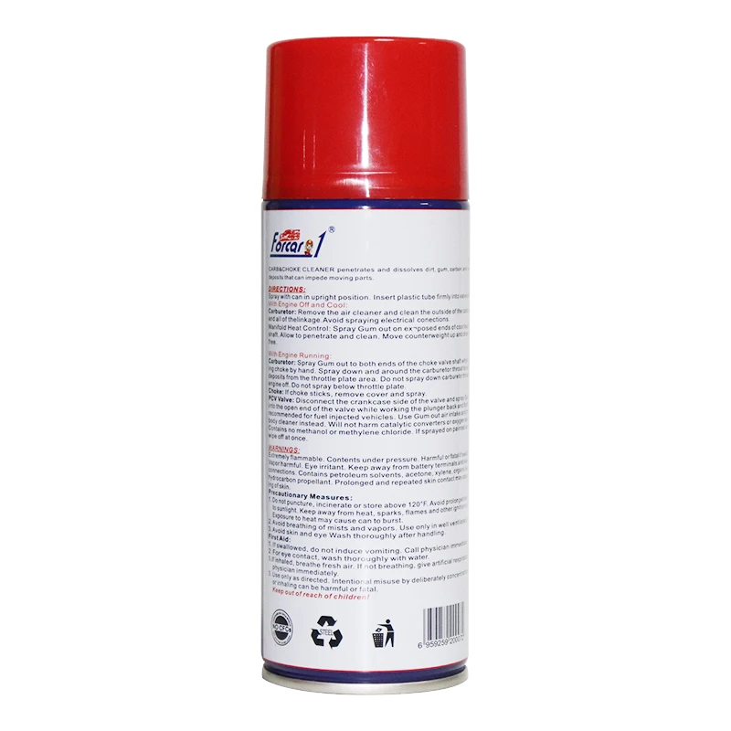 Fast Delivery Powerful Auto Cleaning Carb Choke Cleaner Spray Carburetor Cleaner 450ml