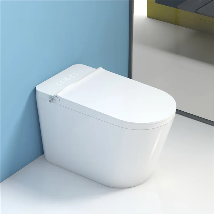 Fashion modern bathroom heat seat intelligent toilet bowl ceramic smart sensor wc toilet sanitary ware smart toilet