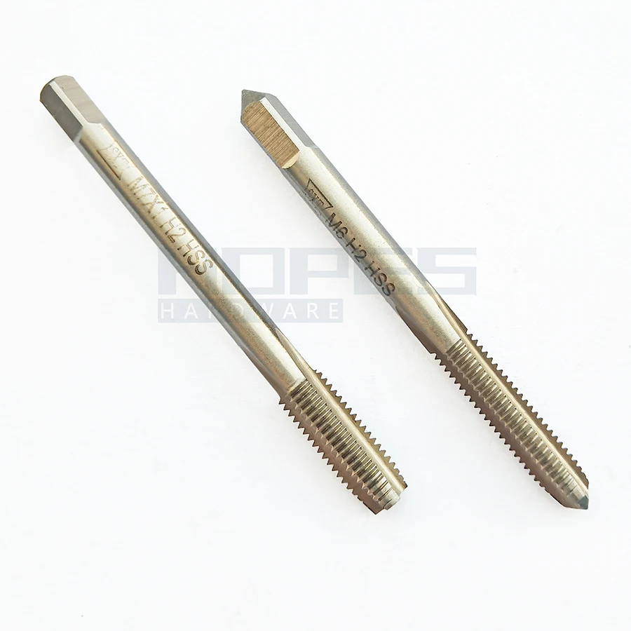 Taraud Manuel HSS M25 X 1 - Classe H2 - Acier Rapide 6542 - Pour Filetage Métrique à Droite - 120 Mm De Longueur