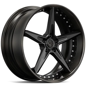 Customized Luxury Carbon Fiber Forged Car Rims New Alloy Wheel Rims with 100mm PCD and 20mm ET for Passengers Cars
