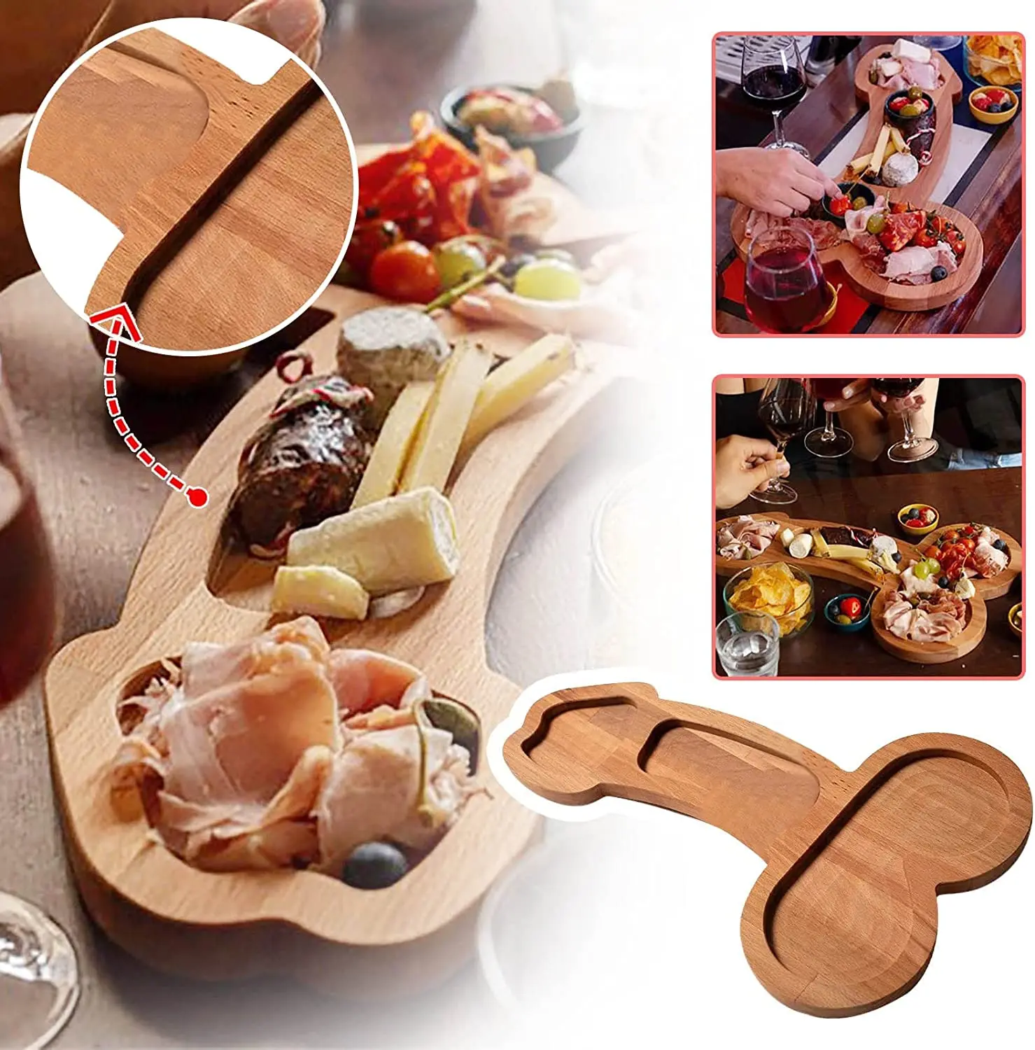 New Creative Funny Wooden Aperitif Board Cheese Charcuterie Board Babe Bachelorette Party Food 5420