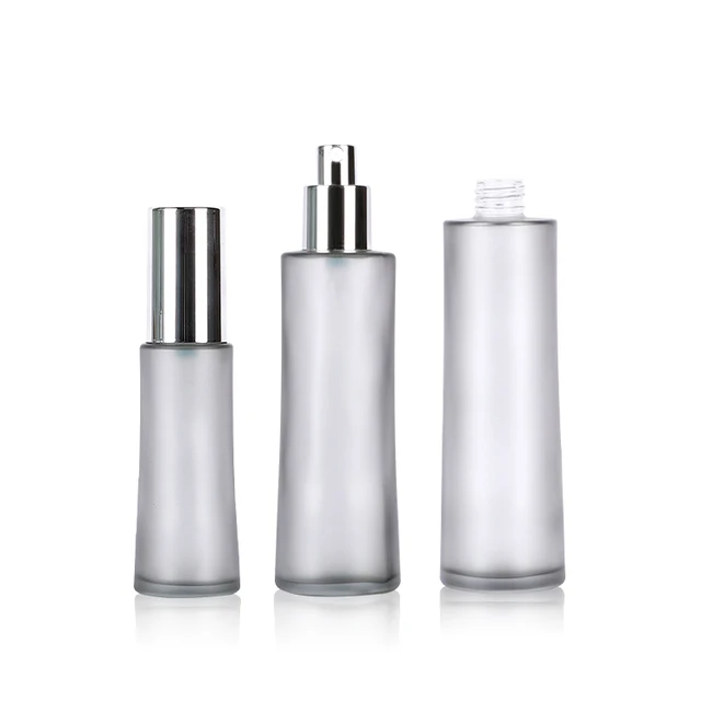 Ash-Frosted 50ml 110ml Custom Color Glass Bottle + Screen Printing for Charcoal Calming Essential Oil