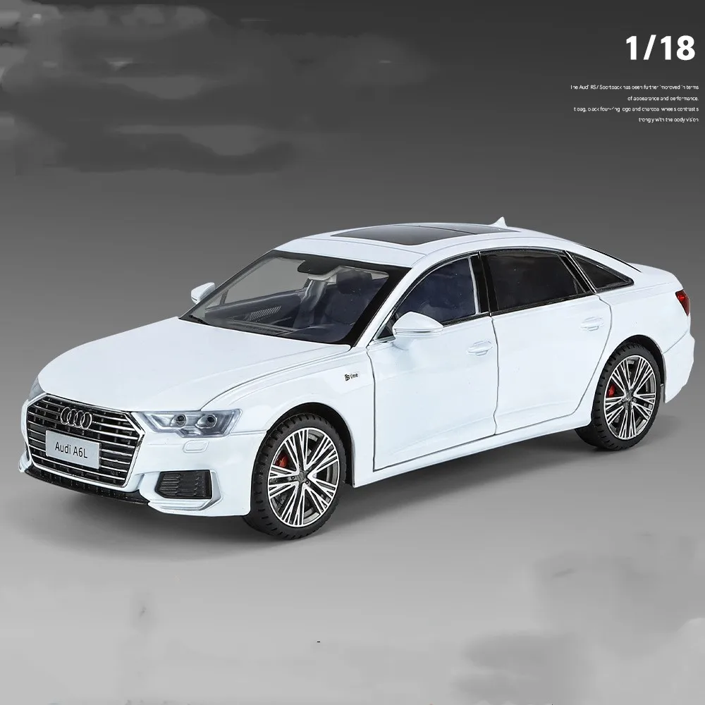 1/18 精巧な造りの金属製　アウディ特注モデル アウディ AUDI A6L　白 Amazon.co.jp: 塗装済み完成モデルプラモデル 1:18 アウディ A6