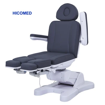 HICOMED New Arrival Electric Pedicure Chair Massage Table Plastic Split Leg Tattoo Rotation Beauty Bed With 5 Motors