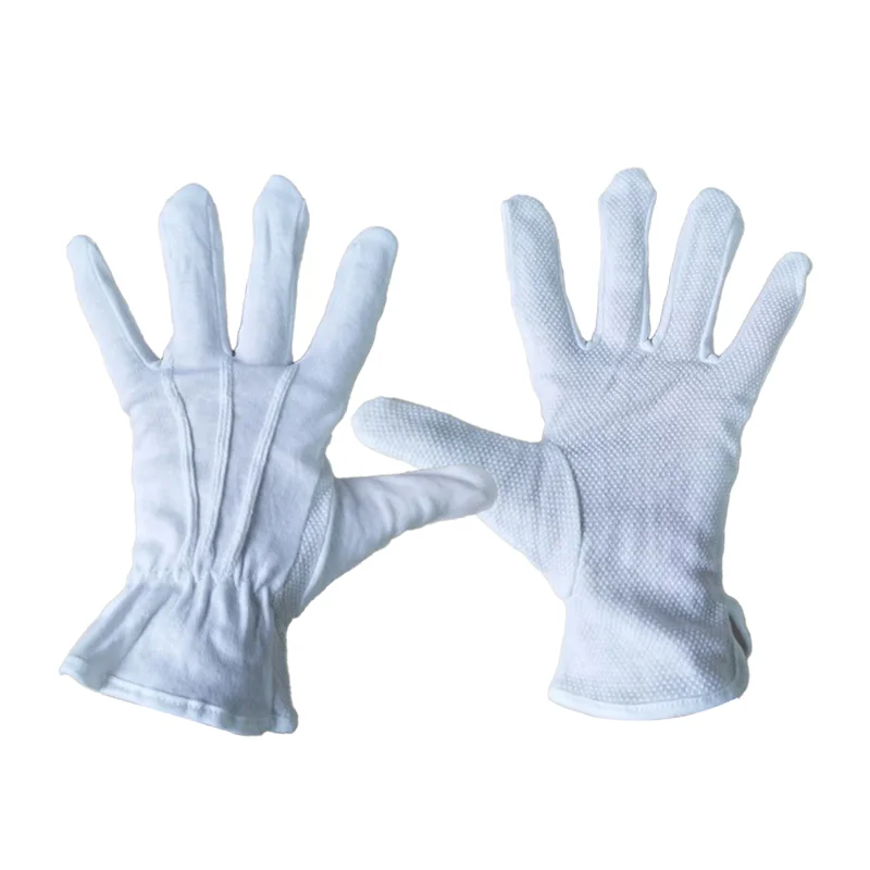 High Grade Cotton Glove Interlock Fingers PVC Dotted on Palm Insulated Waterproof Work Knitted Gloves