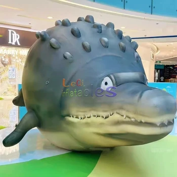 Customized Inflatable Reptiles,Giant Inflatable Cartoon Fat Crocodiles For Zoo Theme Park Decoration