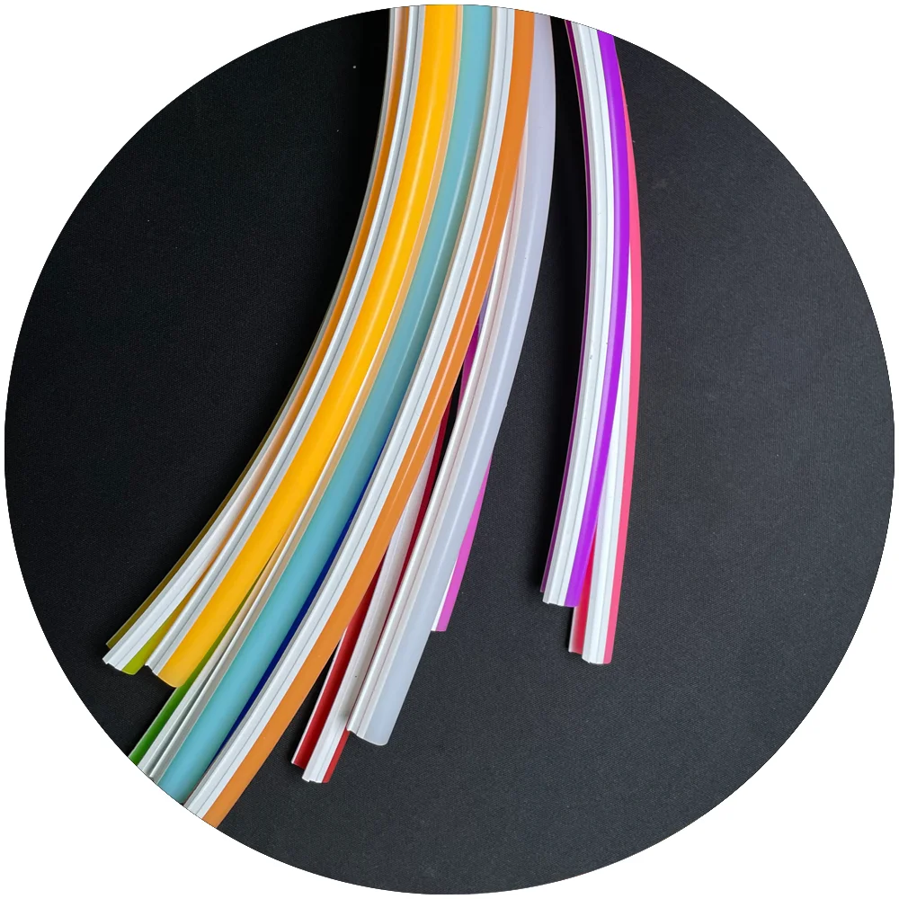 DC12V 2.5cm 1cm DC5V 2nd Gen Split Neon Tube Cover 6mm 8mm 12mm Neon Led Strip for Led Neon Sign Customize Material