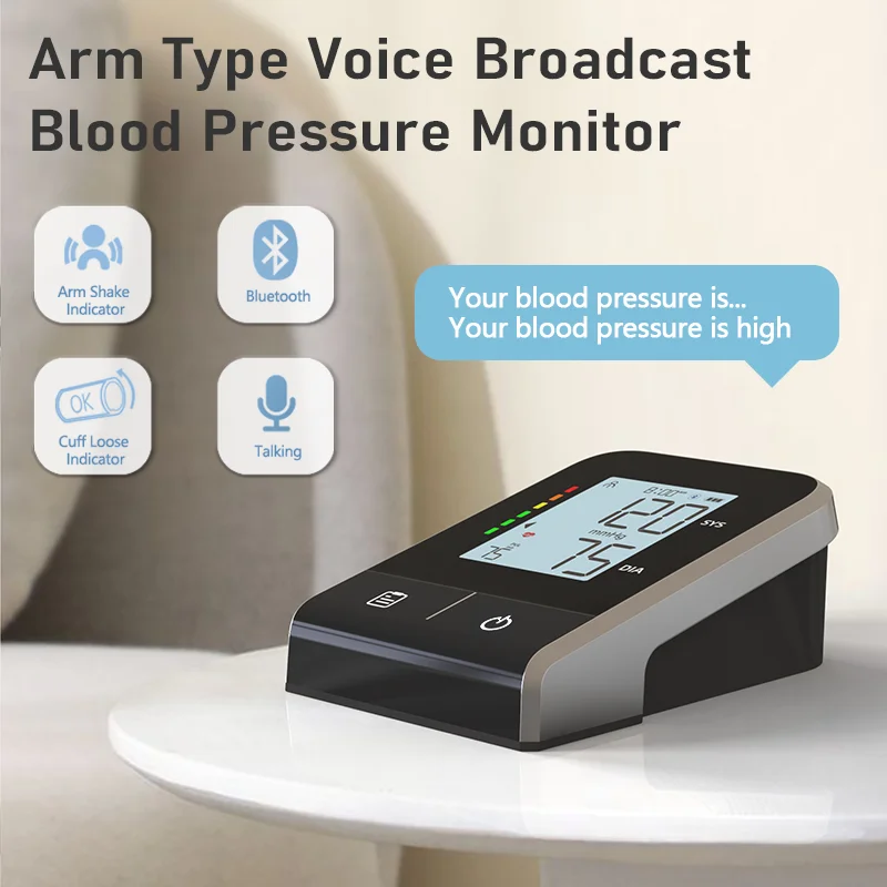 Home Digital Blood Pressure Monitor Bluetooth Upper Arm DBP-6196