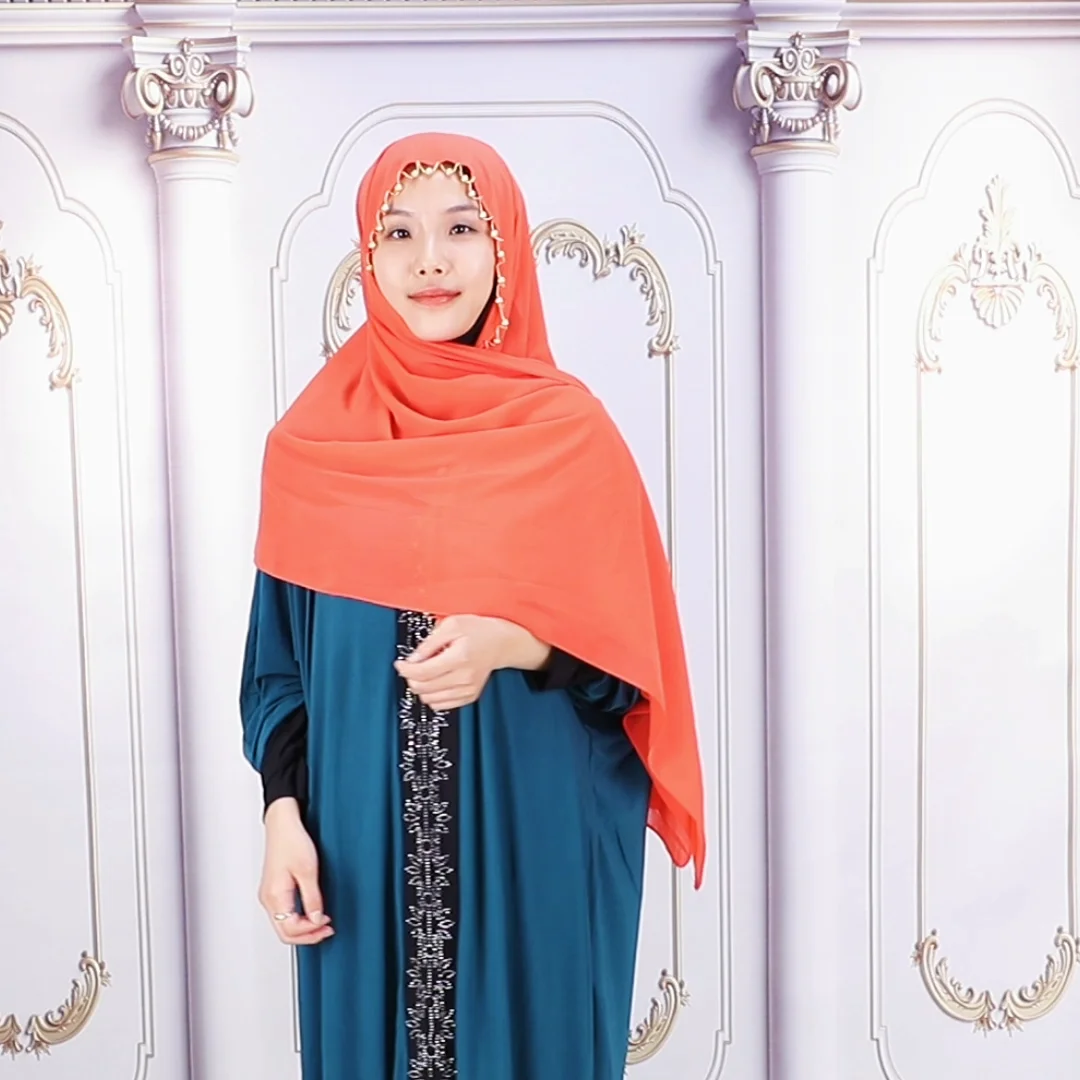 Pañuelo De Gasa Liso De Mano Para Mujer,Hijab Musulmán Color Dorado,Nuevo Diseño,Venta Al Por Mayor,2022 - Buy Bufanda Musulmán Hijab Mujeres,Chales,Bufanda De La Gasa Product on