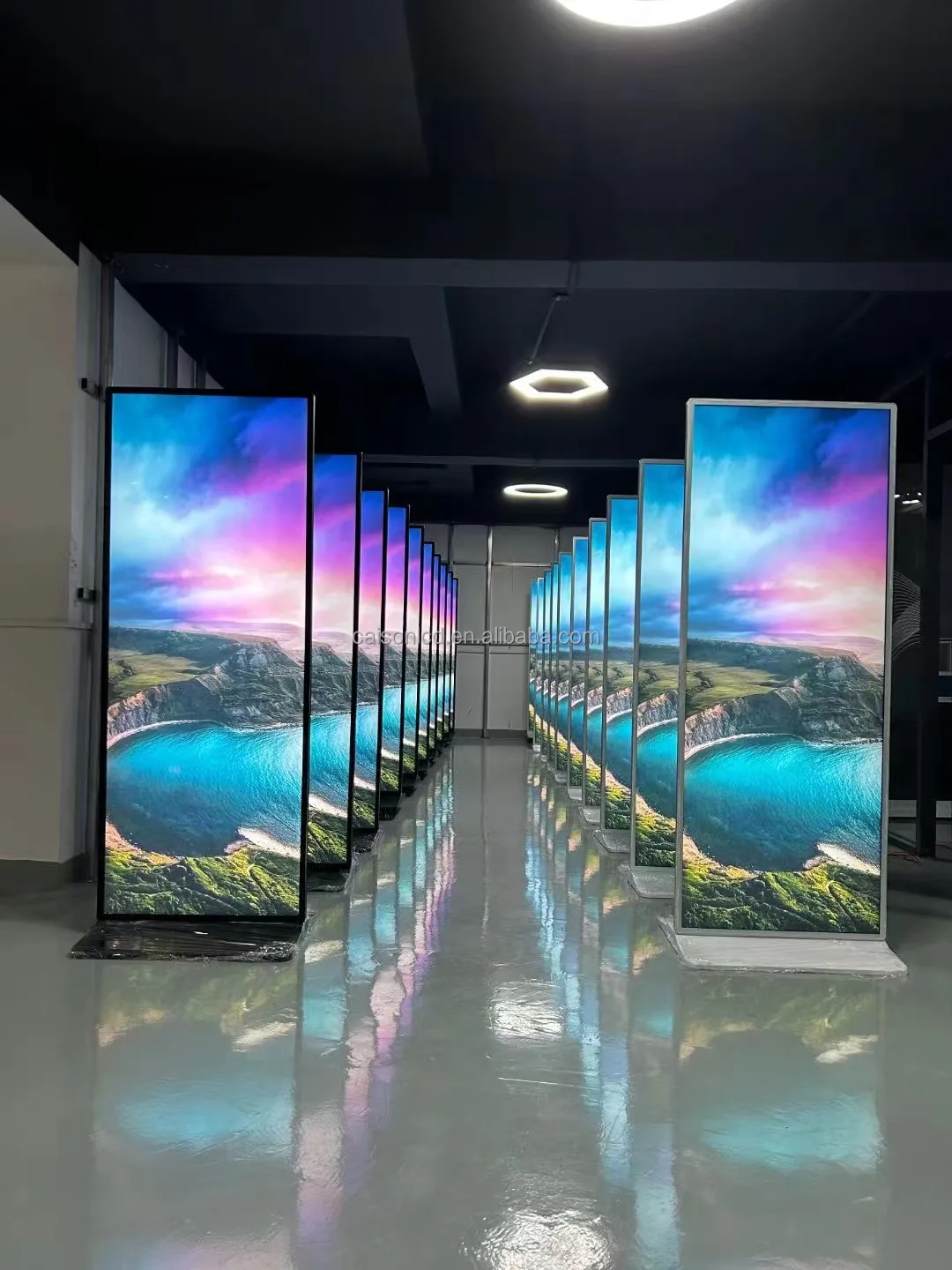 75 inch full screen vertical high brightness display Digital stand HD Digital signage and display LCD advertising display factory