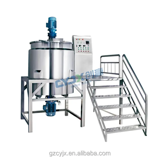 Промышленный химический косметический смеситель для жидкостей моющее средство разогреваемый смесительный реактор резервуар мешалка блендер в наличии по низкой