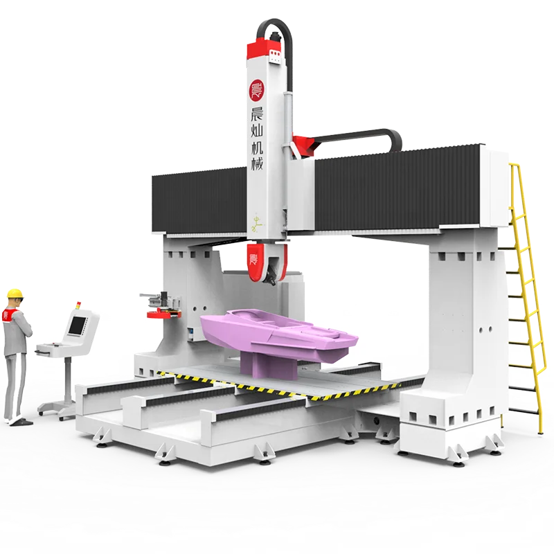 5 Axis Cnc Router Used for Styrofoam EPS Foam Wood Composite Molds Patterns Milling Cnc Machine 5 Axis