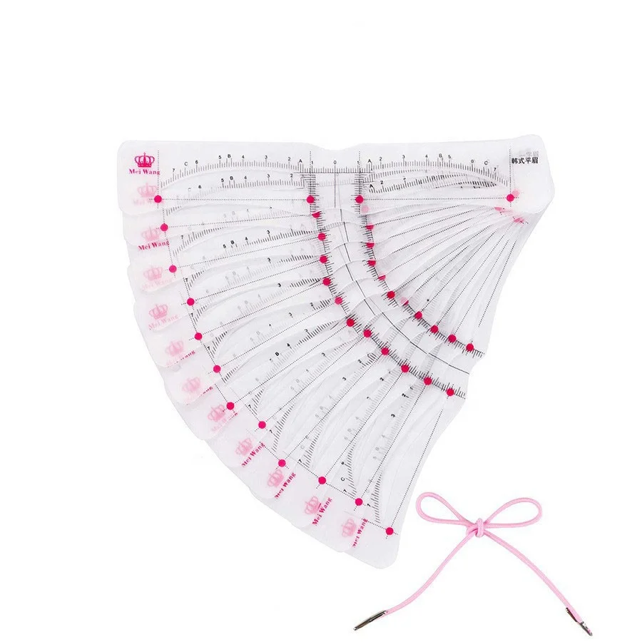 Новый силиконовый соединенный трафарет для бровей 12 шт. набор