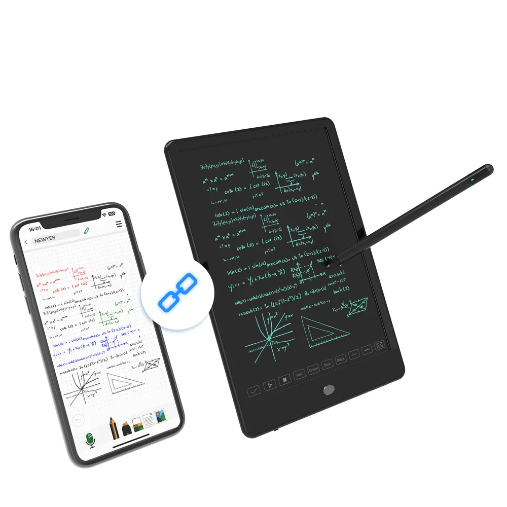 Newyes Smart Digital Writng Pen Notebook 10 Inch Handwriting Pad Dot Matrix  Digital Tablet BT Connect Sync Writing Board