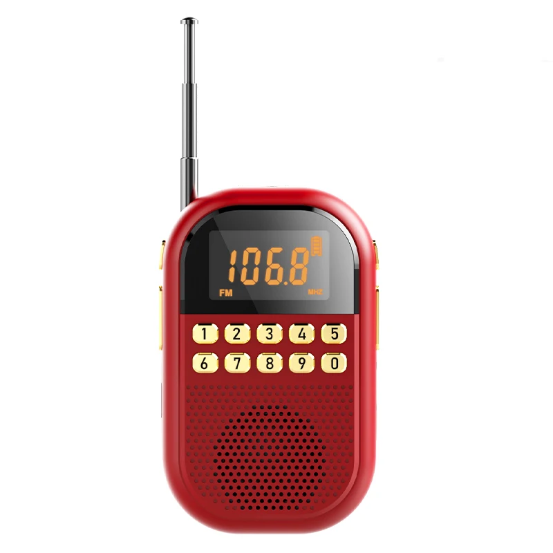 High Quality Smart design pocket size AM/FM Analog Tuning Digital Built-in Stereo Wireless Speaker Radio