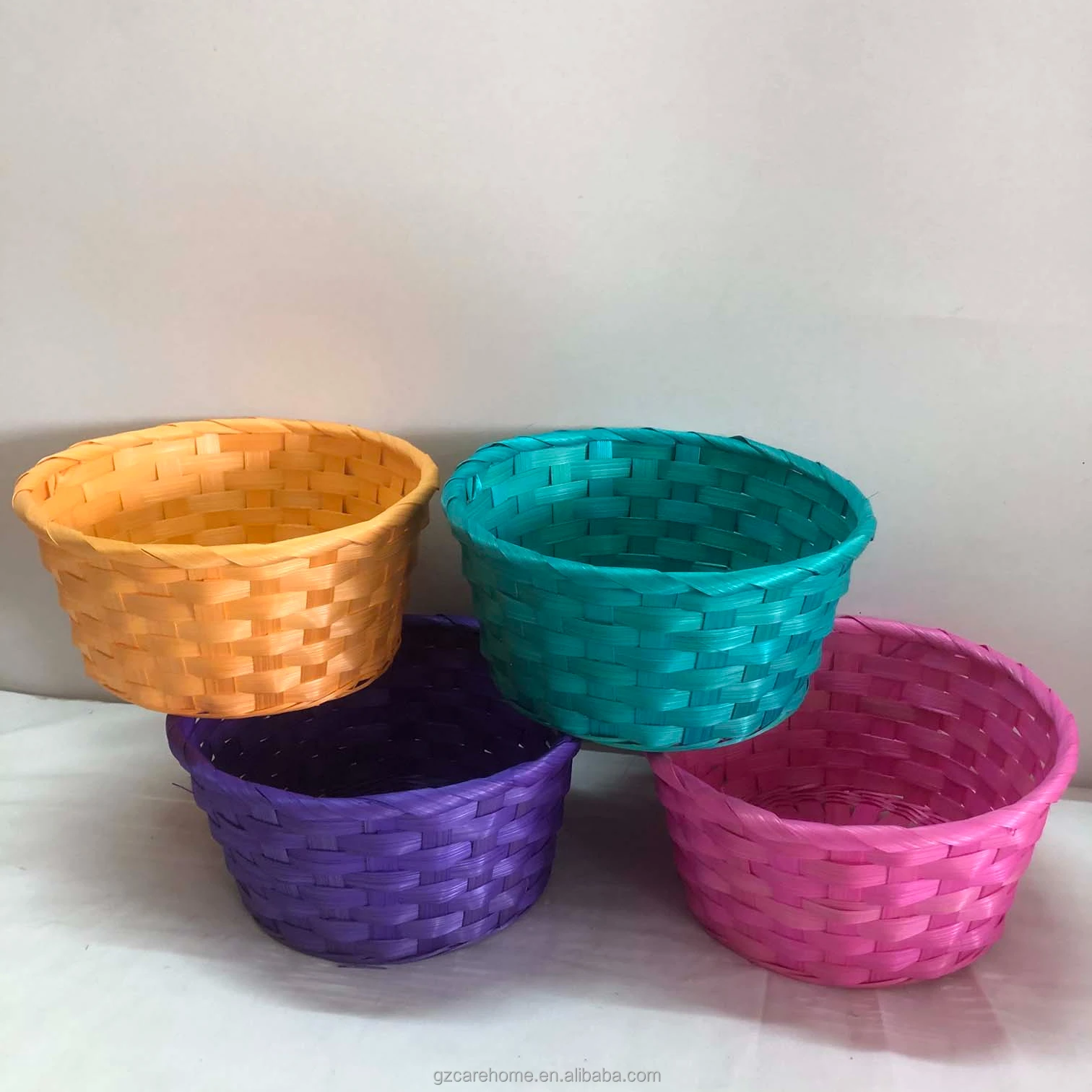 Portable Handmade Rattan Storage Container Houseware Bamboo Woven Gift Storage Basket With