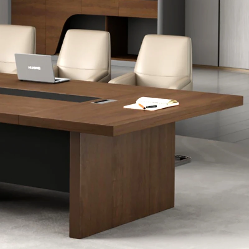 Modern Wooden Office Conference Table Factory Direct Sales Office Furniture Staff Manager Office Meeting Room Table