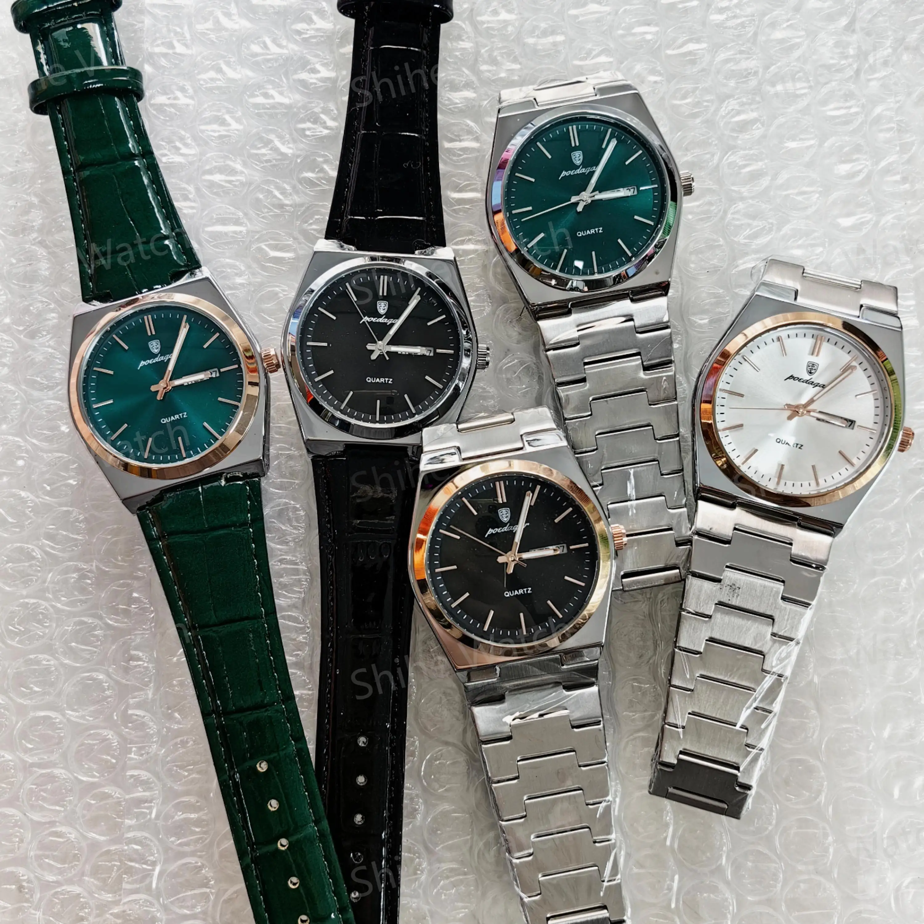 POEDAGAR 930 Men New Luxury Watch Waterproof Luminous Date Week Stainless Steel Watch Re aperçu 5