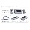 Faro grigio staccabile + power bank