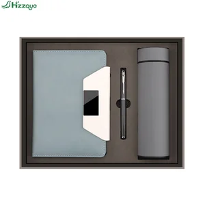 Customized Business Office Wholesale Promotional Luxury Gift Items A5 Leather Journal Diary Notebook Corporate Gift Set With Pen