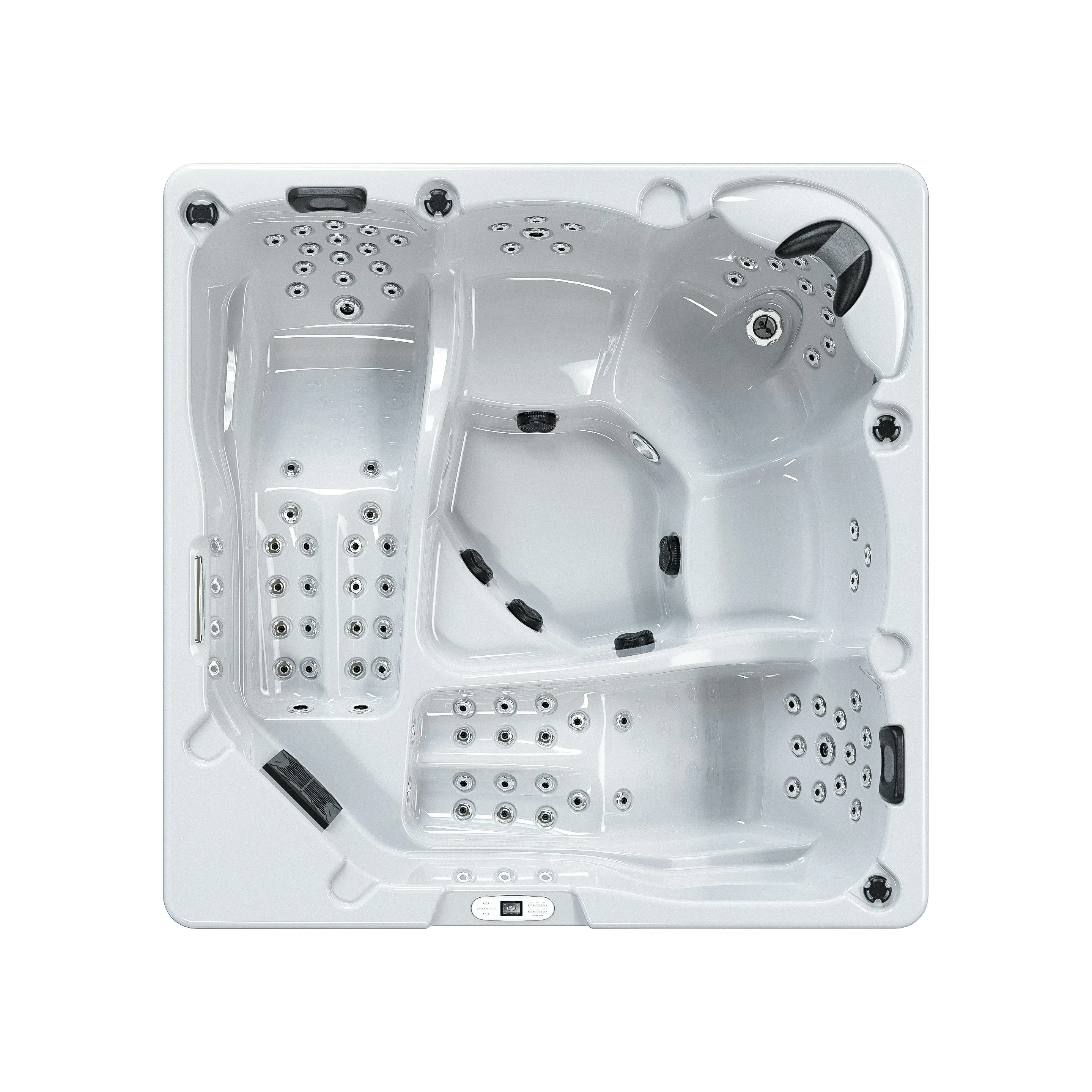 European Style Hot Tubs Jacuzzier Freestanding Multifunctional Massage Spa 5 Person Bathtub With