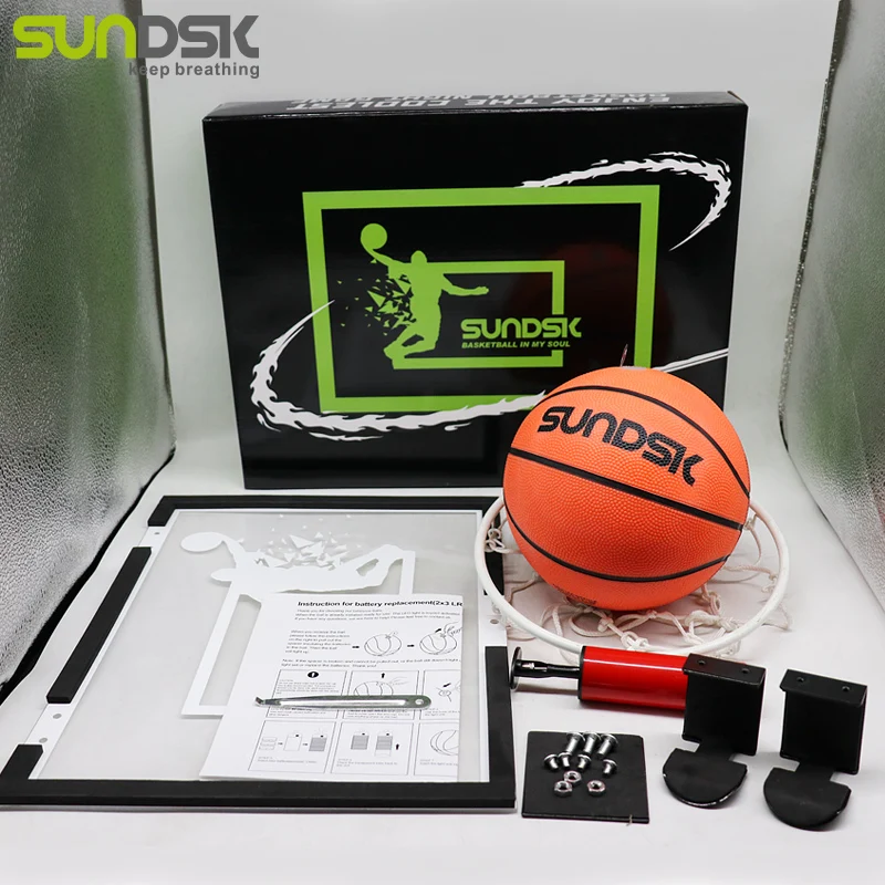Glow in the Dark Luminous Custom Mini Kids Glow Basketball Hoop