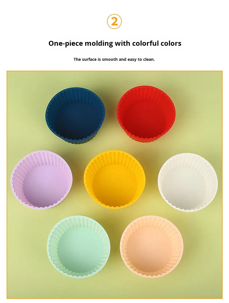 New Silicone Cake Mold Air Fryer Bowl Reusable Non-Toxic Non-Stick Oven Baking Mold for Cake Pudding details