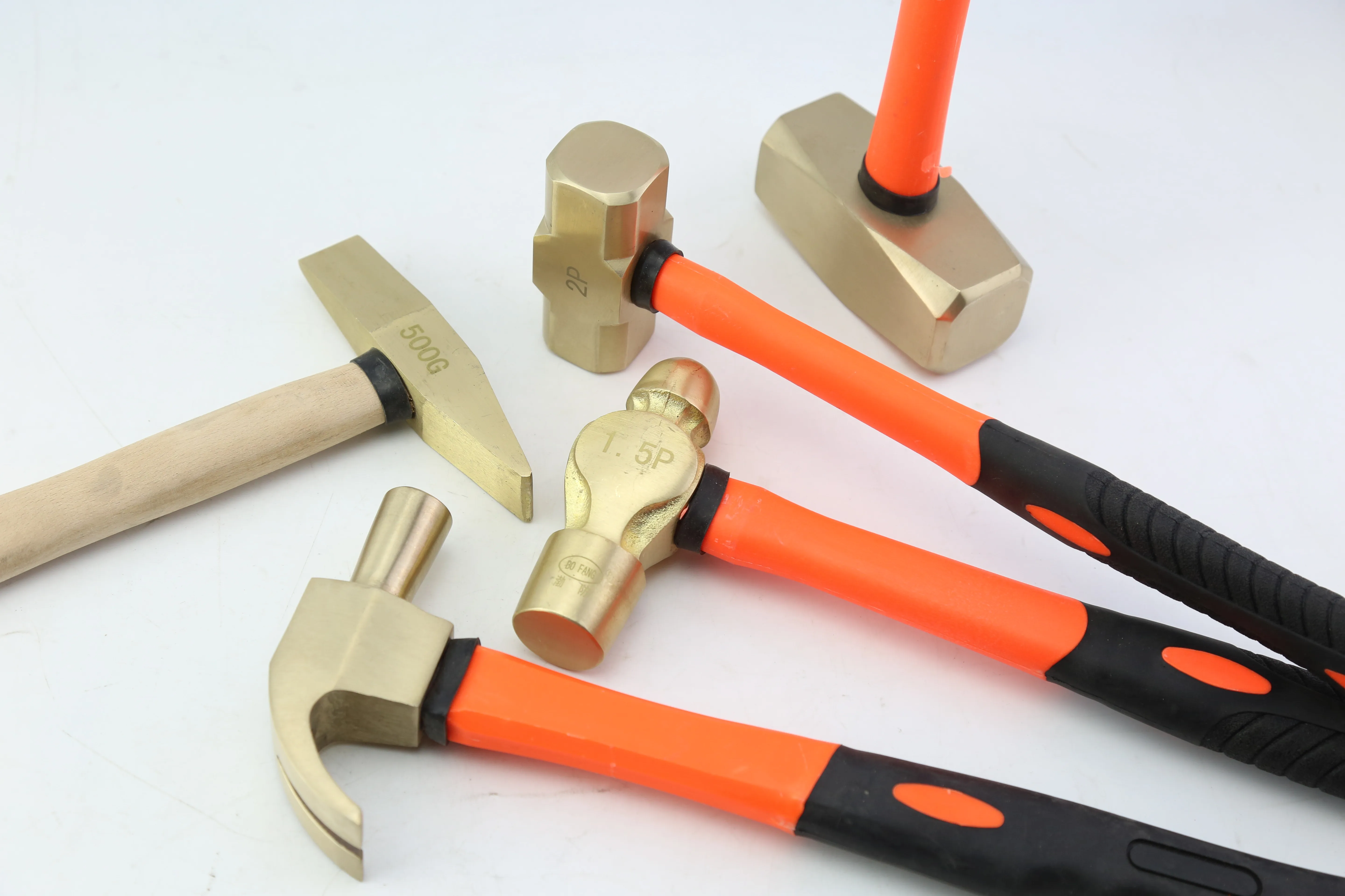 Top Quality Multi Tools Non Sparking Rubber Handle Color Customized Copper Hammer Sledge German Type