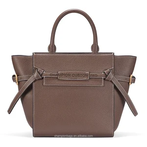 Custom Logo Crossgrian Leather Top Handle Satchel City Office Hand Bag Handbag Purse for Women