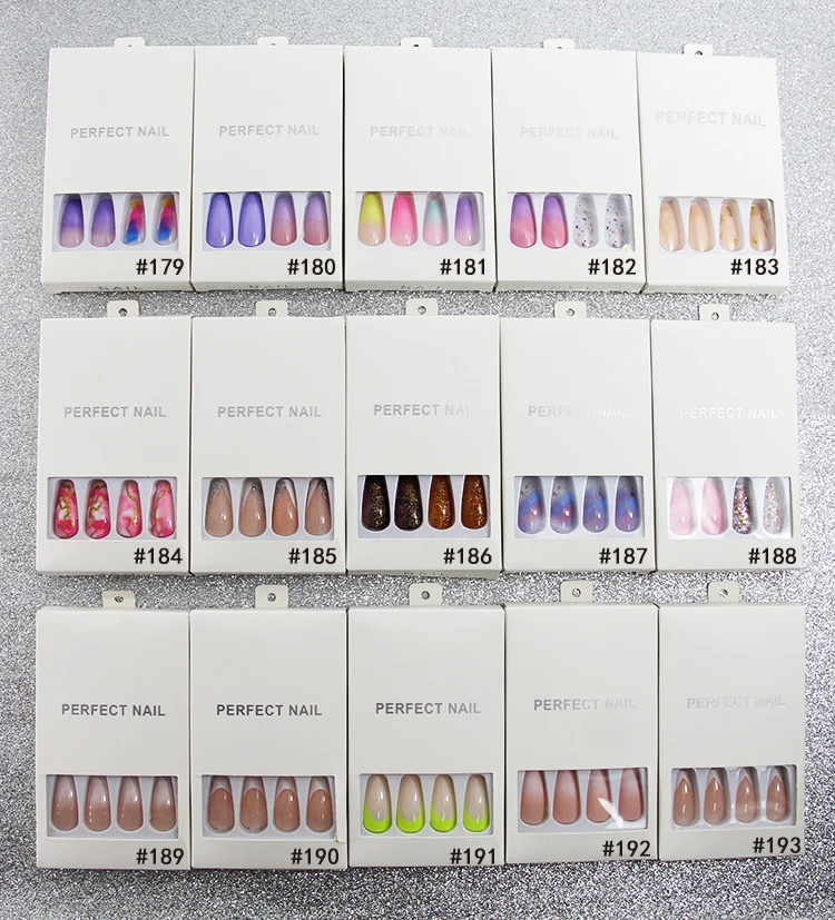 Wholesale Press On Vendor Custom Press Nail Packaging Box Fake Nails