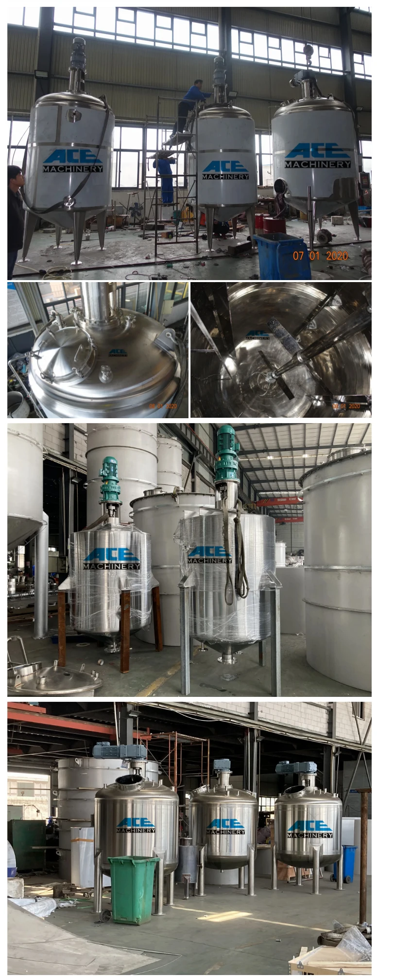 Acrylic Emulsion Mixer Tank With Agitator and Formulation for Efficient ...