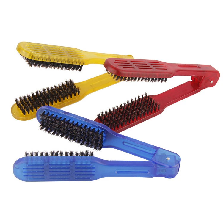 Wholesale Double Sided Wet Dry Massage Anti Static Detangling Boar Bristle Hair Straightener Brush