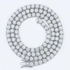 2-Silver 4mm 20in Cuban Necklace