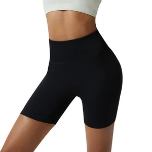High Waist Seamless Gym Leggings Fitness Print Workout Shorts Butt Lift Elastic Waist Closure Summer Fitness Wear Yoga Leggings