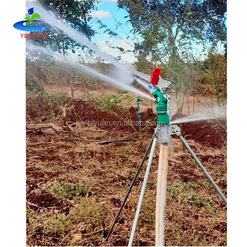 Agriculture Metal Impact Irrigation System Sprinkler Stand 360 Gear Drive Water-Saving Farm Stand for Farmland Irrigation
