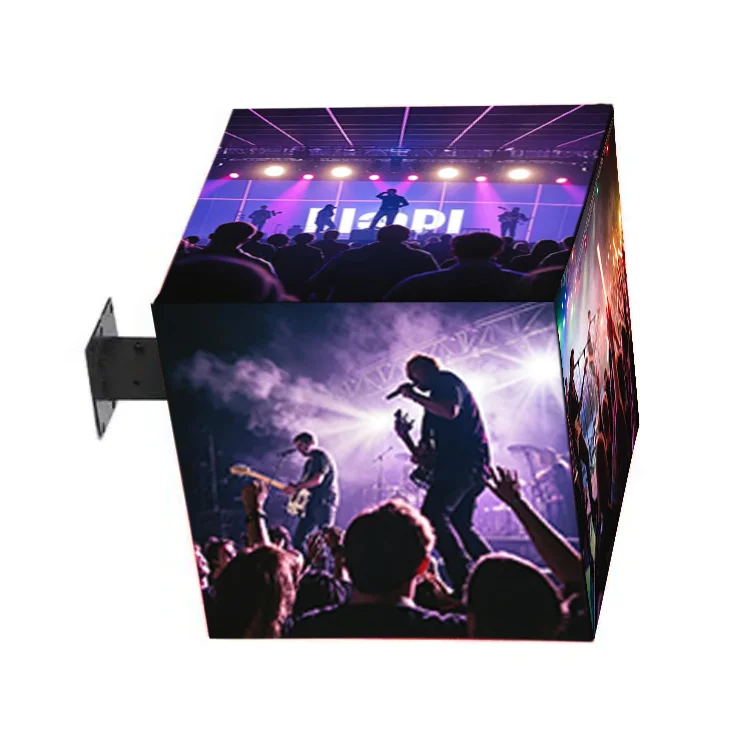 Outdoor Full Color Magic Square Led Display Cool Cube Led Light Box Sign for Advertising Light Box Shop Exhibition details