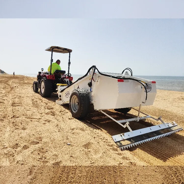Heavy-Duty Diesel Beach Cleaner Machine Tractor-Attached Steel Material New Environmental Product for Garbage Removal Sea Grass