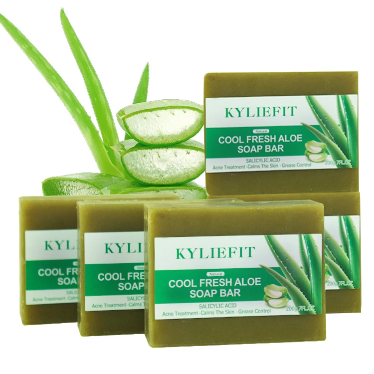 Salicylsure Khlende Aloe-Seife Porenreinigung Peeling Aknebekmpfung  Hautpflege-Seife zur Hautglttung und gegen Unreinheiten