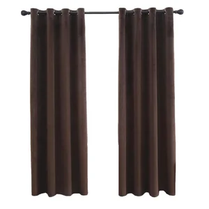 Customized Business Velvet Fabric Luxury and Elegance Window Black Out Curtain