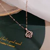H105 collar de acero titanio colgante de cobre