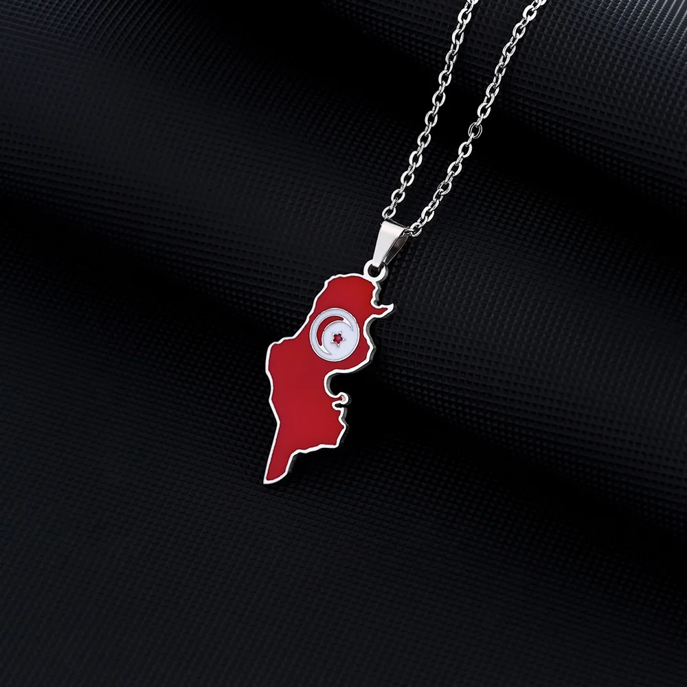 Africa Map Necklace