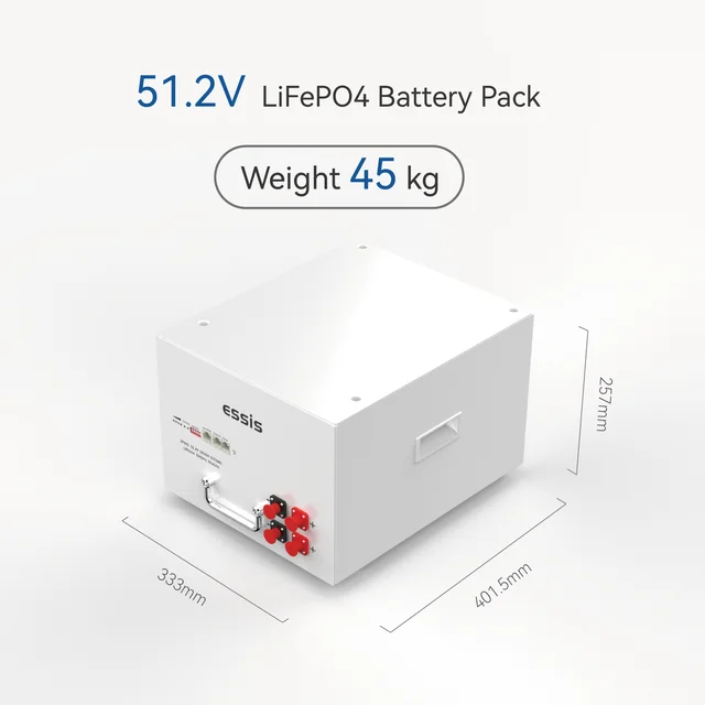 Stackabe 51.2v Lifepo4 Battery Pack Solar Battery Home Energy Storage System 20kwh