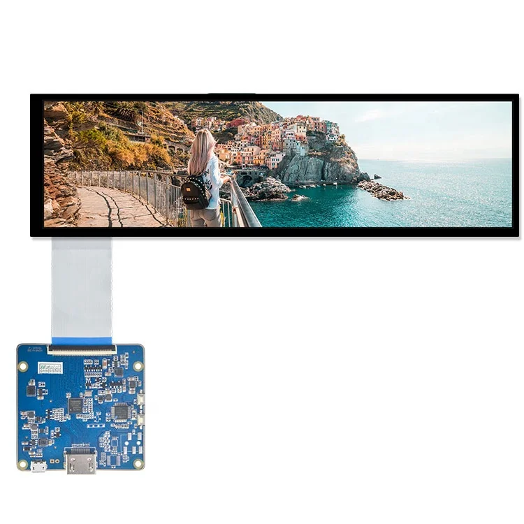 8.8インチ1920x480高輝度TFT LCDディスプレイモジュール