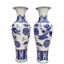 China Large Porcelain Vase Home Decor Big Floor Porcelain Vase  Huge Luxury Art Porcelain Vase