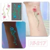 Twin Pink Rose Stems