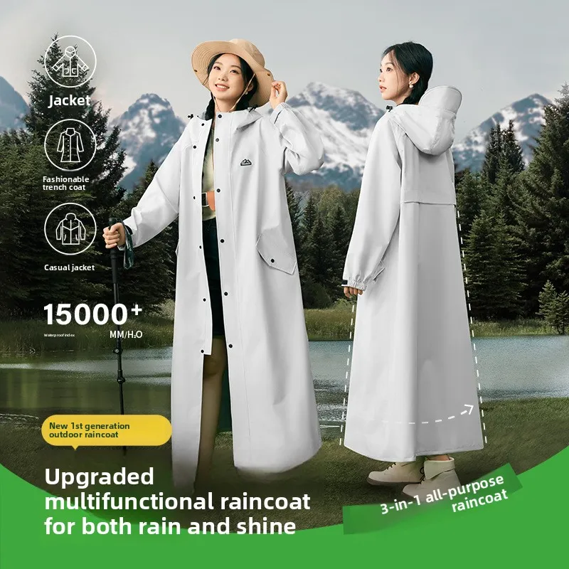 МодныйУниверсальныйводонепроницаемыйплащ«Триводном»,удлиненнаяветровкадлямотоцикла,многофункциональныйплащдляулицы