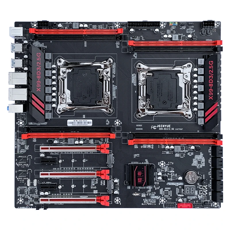 JGINYUE X99-8D3/2.5G X-8D4/G Motherboard - E-ATX for Intel Cpus